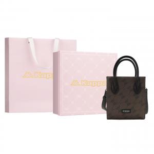 Kappa Матовый кожаный клатч Сумка через плечо Вертикальная кроссбоди сумка для повседневного использования Маленькая женская сумка в орехово-коричневом цвете, Hazelnut Brown-Box Limited Edition Shopping Bag