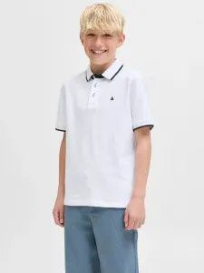 Рубашка-Поло jjepaulos Jack & Jones Junior, White