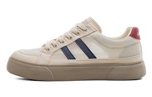 Кроссовки RENBEN Skateboarding Shoes Unisex Low-top Beige/blue, бежевый/синий