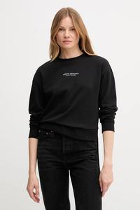 Хлопковая толстовка Armani Exchange, черный