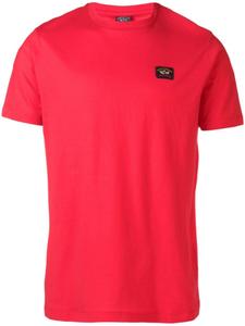 Paul & Shark футболка с нашивкой-логотипом, красный