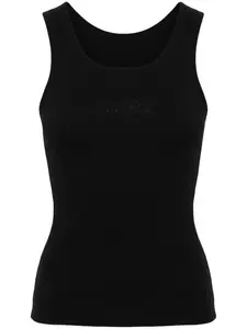 Топ с логотипом MM6 Maison Margiela, черный