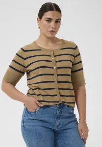 Короткий кардиган kclizzy Kaffe Curve, Petrified Oak Midnight Stripe