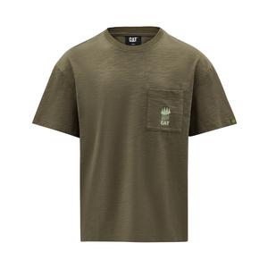 Футболка мужская CAT, зеленый