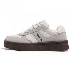 Высокие низкие кеды для скейтборда женские хаки HUANQIU, синий