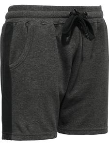 Брюки для отдыха из трикотажного полотна интерлок, короткие, антрацитово-меланжевого цвета с черным оттенком Erwin Müller