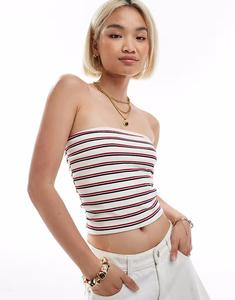 Топ-бандо Miss Selfridge в красную полоску