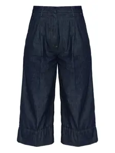 Джинсы с деталями в виде складок Munthe, синий