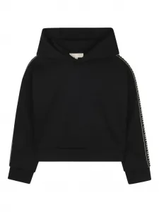 Худи из джерси Michael Kors Kids, черный