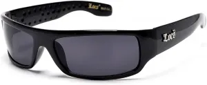 Официальные солнцезащитные очки LOCS Hardcore Shades Black с темными линзами в стиле гангстерских очков (.. MODA, Black