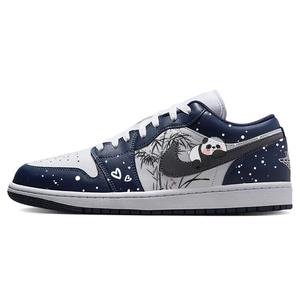 Кроссовки Air JORDAN 1 Vintage Basketball Shoes Women's Low-Top Blue White