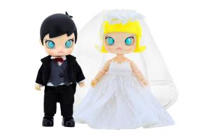 Набор фигурок KENNY SWORKP MOLLY Wedding Set Trendy Figures 14cm POP MART
