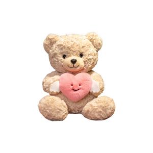 Плюшевый мишка Heart Hugging Bear, высота 25см/30см KUKADI, Light Hugging Bear