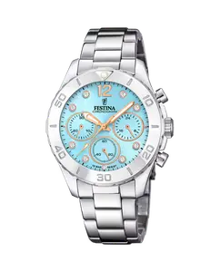 F20603/4 Женские часы Boyfriend из серебряной стали Festina