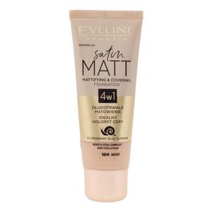 Сатиновая матовая основа 4 в 1 Eveline, цвет 104, 30 мл