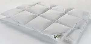 Пуховое одеяло fjödur "Fleur", очень теплое, наполнитель 90% пух 10% перо, чехол из органического хлопка, (1 шт.), одеяла 135 x 200 см, доступны во многих других размерах 155х220 см, белый