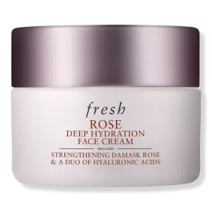 Крем для лица с розой для глубокого увлажнения fresh, 0.5 oz