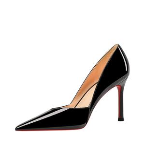 Женские туфли на тонком каблуке и высоком каблуке Li Ke, Black 6Cm Heel Height