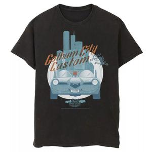 Мужская футболка с плакатом Gotham City Customs Shop DC Comics, черный