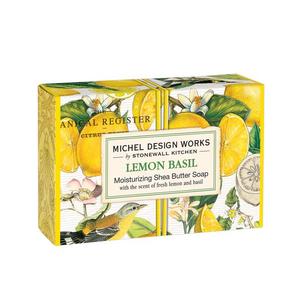 Туалетное мыло с лимоном и базиликом Michel Design Works, 127 гр