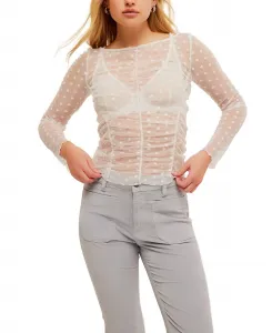 Многослойный топ Most Likely цвета айвори Free People