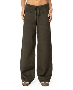 Прямые трикотажные брюки Russell Edikted, зеленый