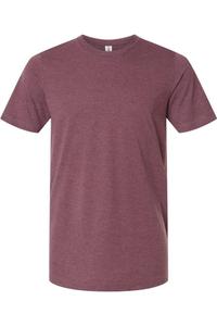 Футболка Tultex Combed CVC, цвет heather maroon