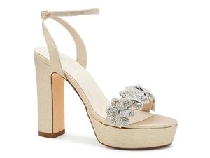 Туфли Touch Ups by Benjamin Walk Lily Platform Sandal, Light Gold Metallic