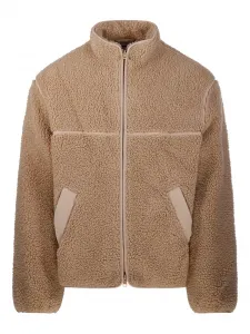 Флисовая куртка на молнии Maison Kitsuné, коричневый