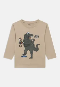 Футболка с длинными рукавами nmmbill box Name It, Vintage Khaki