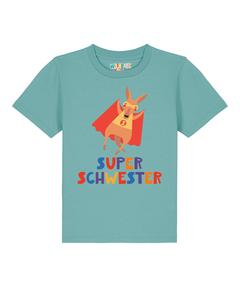 Рубашка watabout.kids Känguru Superschwester, зеленый