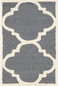 Ковер SAFAVIEH, 61 x 92 см, Cambridge Collection Dark Grey/Ivory CAM140X ручной работы марокканский узор премиальная шерсть