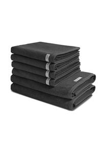Набор полотенец Ross Selection, 6 штук, черный
