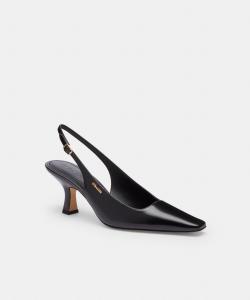 Туфли на каблуке с открытой пяткой