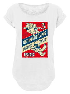 Рубашка F4NT4STIC Disney Die Drei Kleinen Schweinchen, цвет mottled white