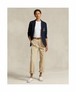 Вязаный блейзер с логотипом и гербом Polo Ralph Lauren, цвет 410 Navy