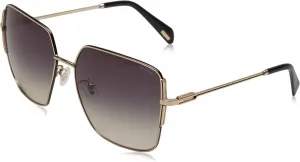 Полицейские солнцезащитные очки SPLF 34 0301 Police, Gold/Grey