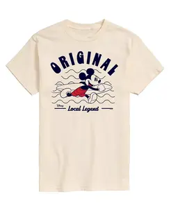 Мужская футболка с коротким рукавом Disney Mickey's Original Local Legend AIRWAVES, коричневый/бежевый