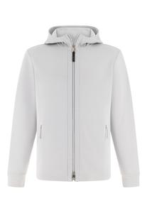 Boggi Milano Толстовка с молнией 'B Tech' в цвете яичной скорлупы