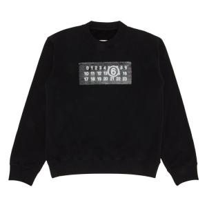 Толстовка MM6 Maison Margiela Unbrushed Jersey Crewneck 'Black', черный