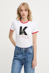 Футболка хлопковая KL X DISNEY Karl Lagerfeld, белый