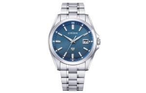 CITIZEN Часы мужские с солнечным кварцевым механизмом, титановый ремешок, 40 мм, синий циферблат