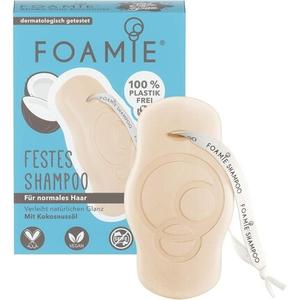 Твердый шампунь для нормальных волос и локонов с кокосовым маслом 80 г, Foamie
