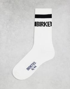 Хлопковые носки Birkenstock в полоску белого и черного цветов