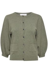 Вязаный кардиган PULZ Jeans Sara, Dark green