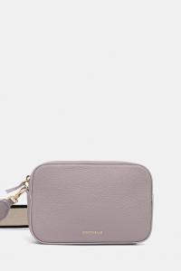 Кожаная сумка Coccinelle, серый