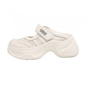 Kinglake Женские противоскользящие тапочки с закрытым носком, устойчивые к запахам и истиранию, белые, цвет White