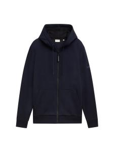 Толстовка с капюшоном на молнии TOM TAILOR Zip-Up Hoodie, темно-синий