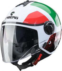 Шлем Caberg riviera v4 x alpha jet, White/Red/Green