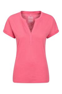 Легкая дышащая повседневная футболка с v-образным вырезом и короткими рукавами Skye Mountain Warehouse, розовый